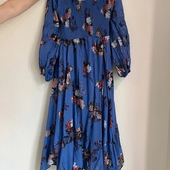 Floral Blue Dress - Picture 1 of 5